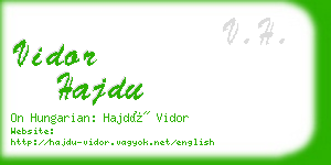 vidor hajdu business card